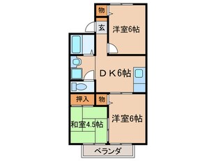 ヴィラ塚の木　Ⅱ号館の物件間取画像